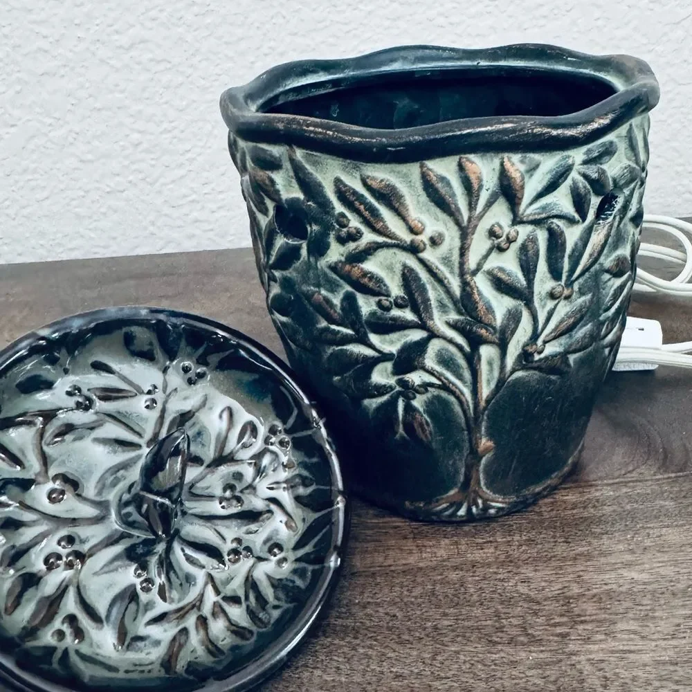 Scentsy Teal Copper Tree Ceramic Plug-In Warmer